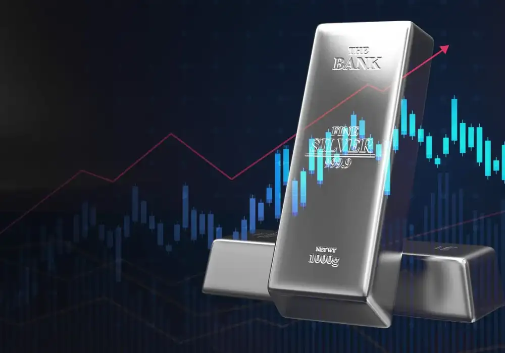 two-silver-bars-weighing-1000-grams-in-front-of-price-charts